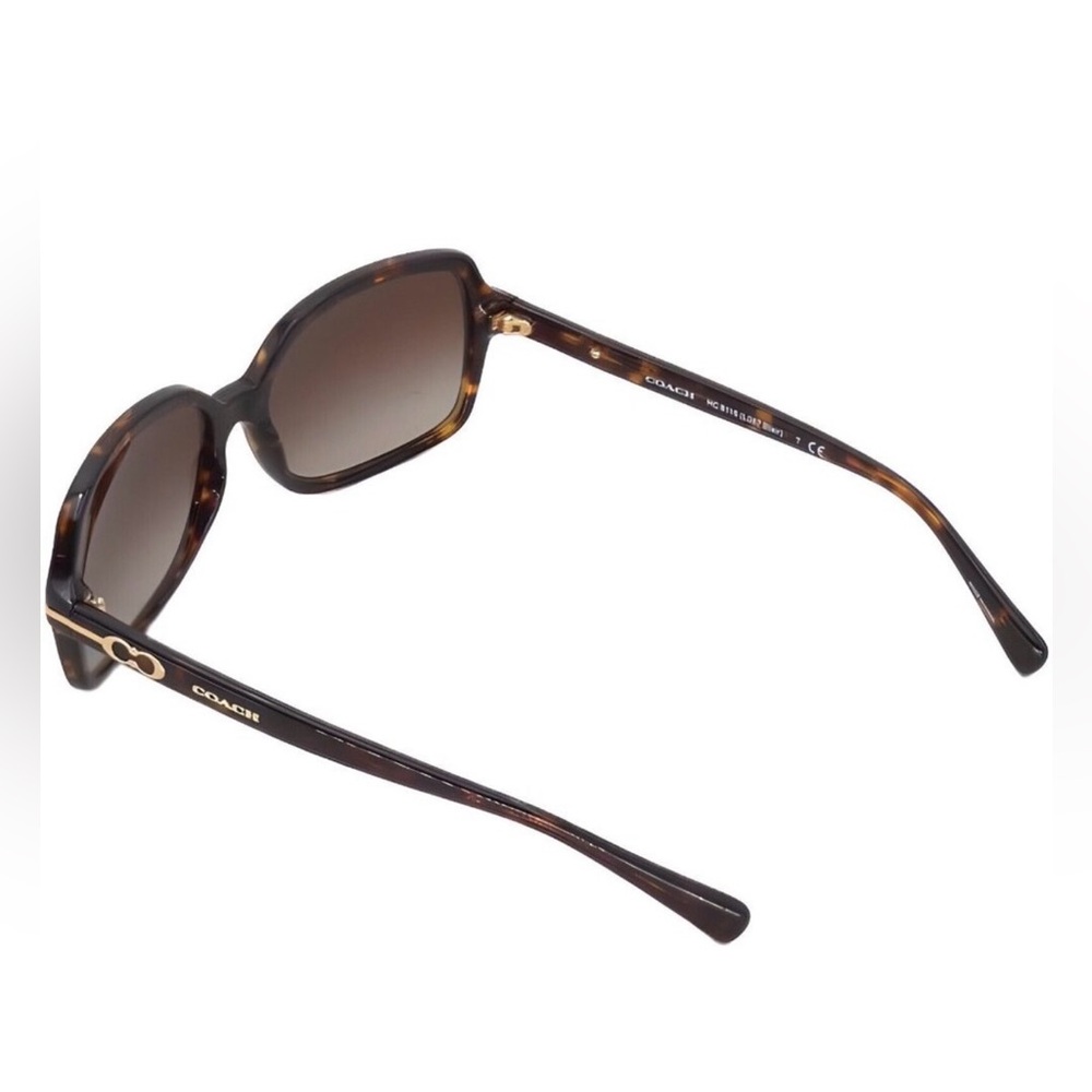Coach HC 8116 Blair Tortoise Sunglasses Brown Gradient Lens w/ Case NWOT - Picture 3 of 11